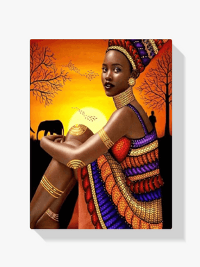 Diamantmaleri Afrikansk Kvinde - SEOS Shop ®