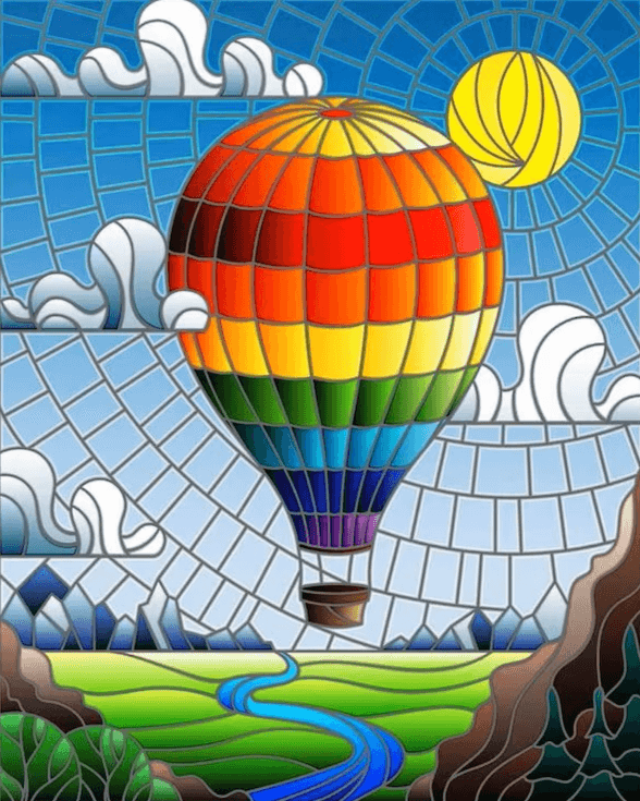 Diamantmaling - Ballonflyvning - SEOS Shop ®