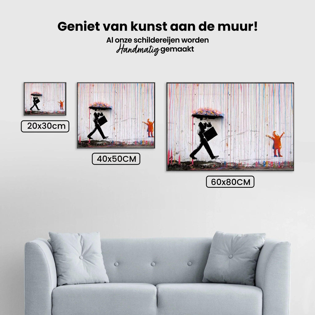 Diamantmaleri Banksy – Farveregn - SEOS Shop ®