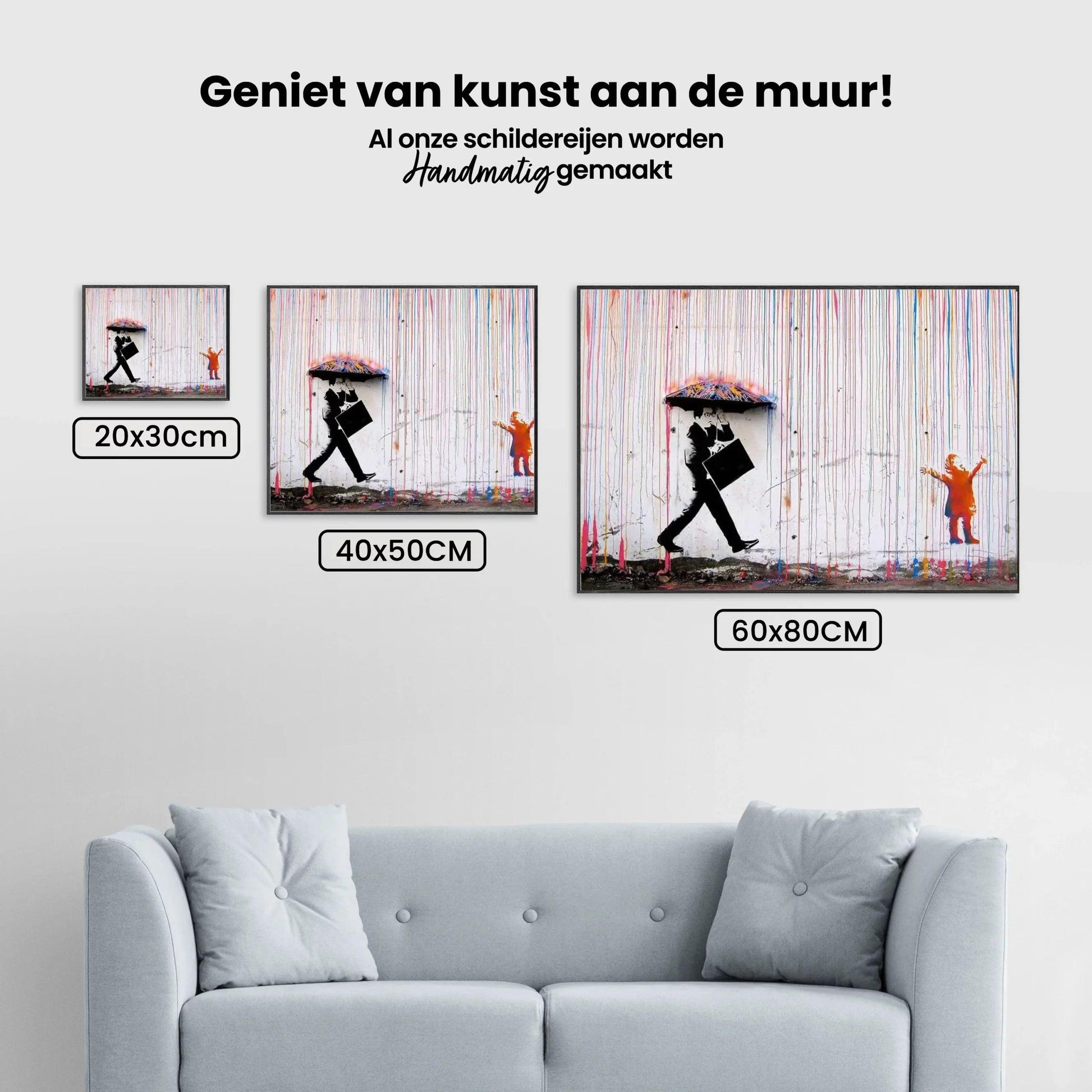 Diamantmaleri Banksy – Farveregn - SEOS Shop ®
