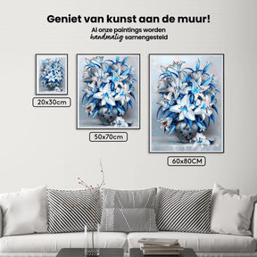 Diamantmaling Blå Blomster - SEOS Shop ®