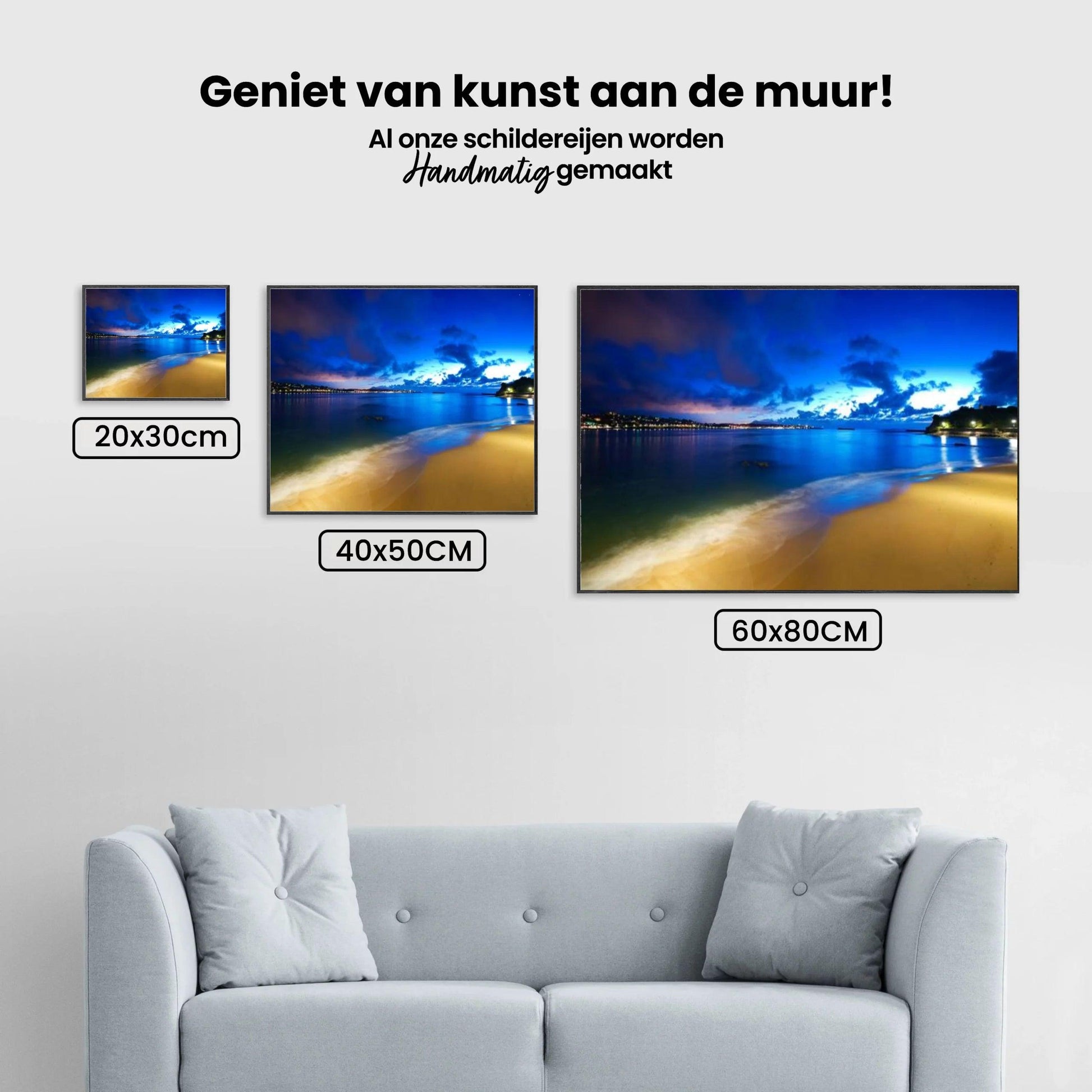 Diamantmaleri Blå himmel på stranden – SEOS Shop ®