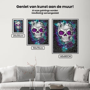 Diamantmaleri Blomst Sommerfugl Kranie - SEOS Shop ®