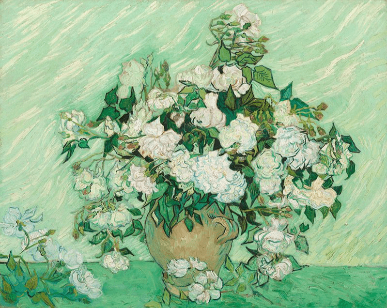 Diamantmaling Blomster i en bakke af Van Gogh - SEOS Shop ®