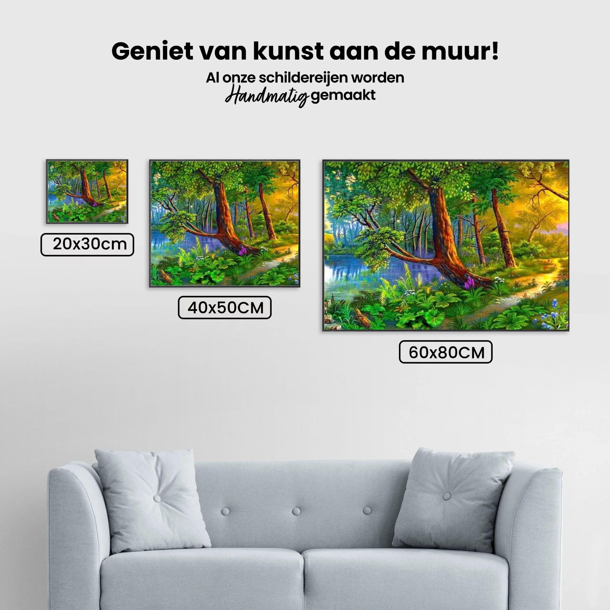 Diamantmaling Træ ved vandet – SEOS Shop ®