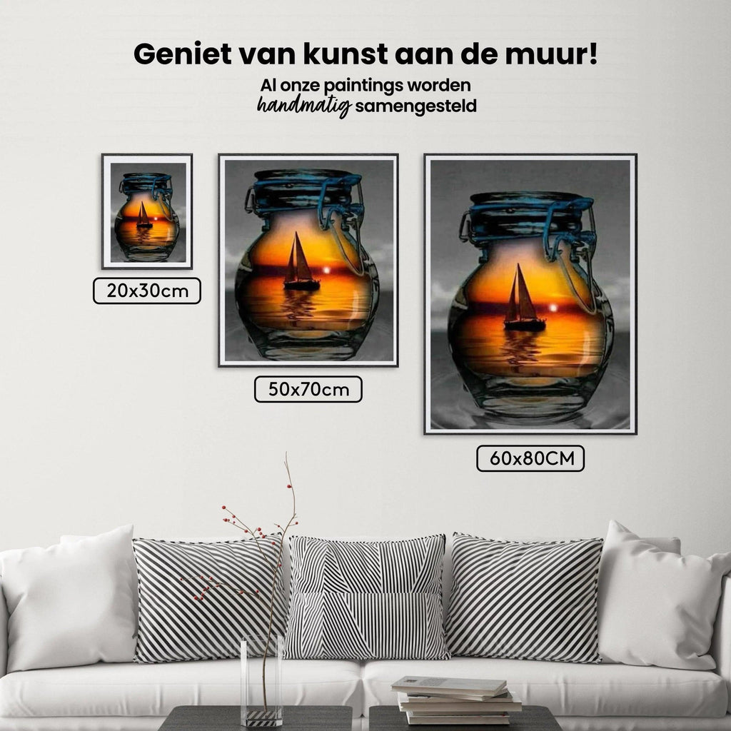 Diamantmaling Båd i lampen - SEOS Shop ®
