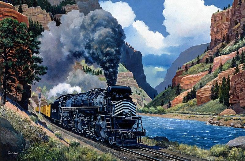 Diamantmaleri - Denver og Rio Grande Western nr. 3707 - SEOS Shop ®