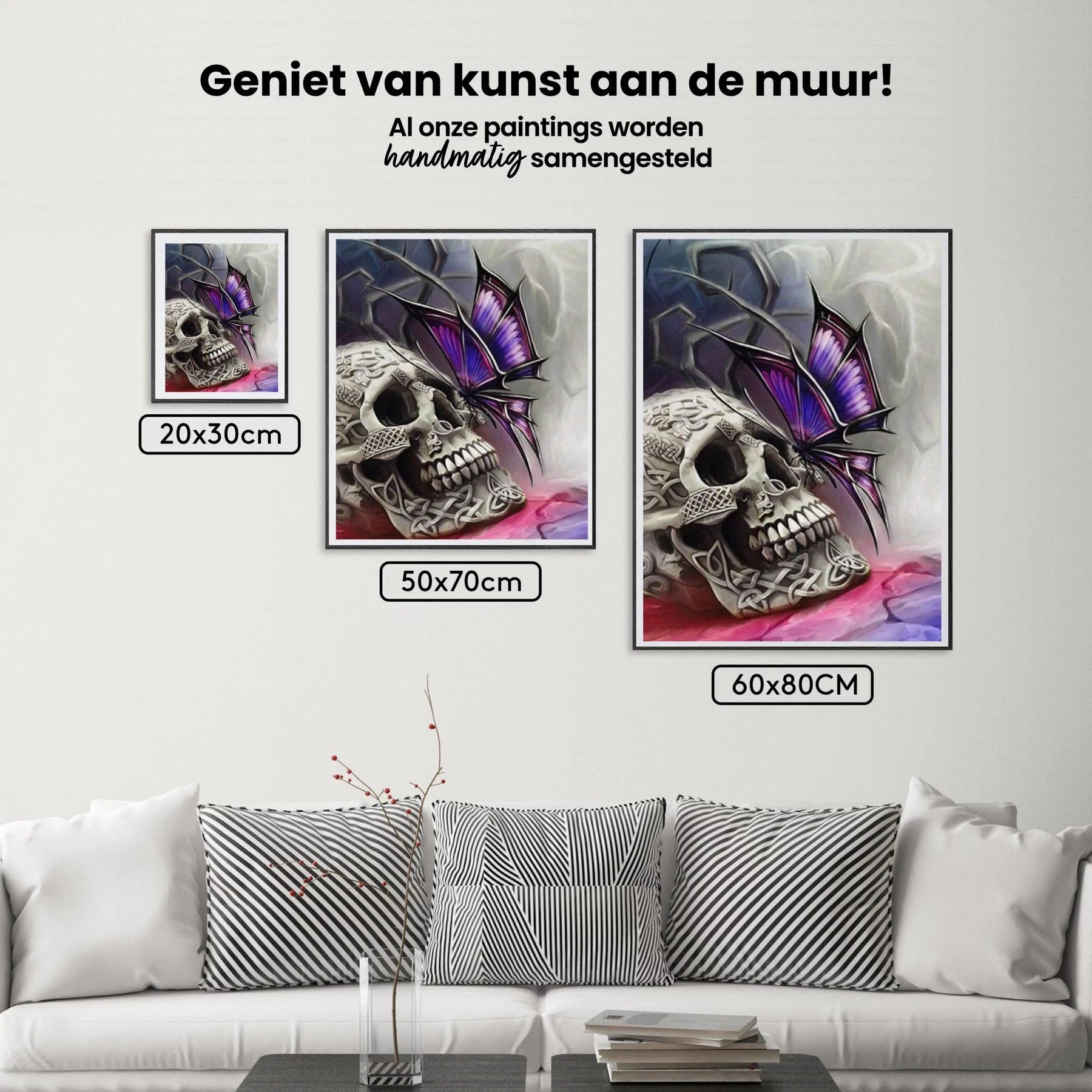 Diamantmaling Kranie - Sommerfugl - SEOS Shop ®