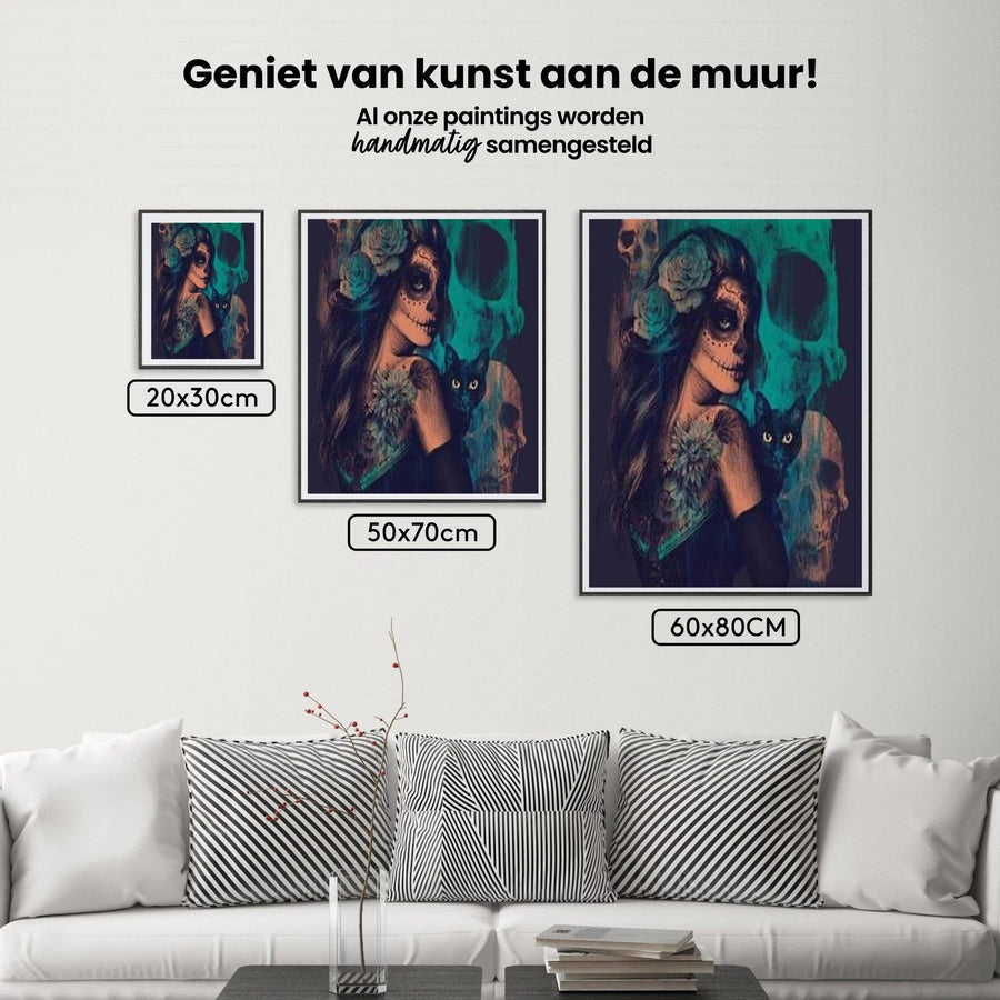 Diamantmaling Mørk Dame Komplet - SEOS Shop®