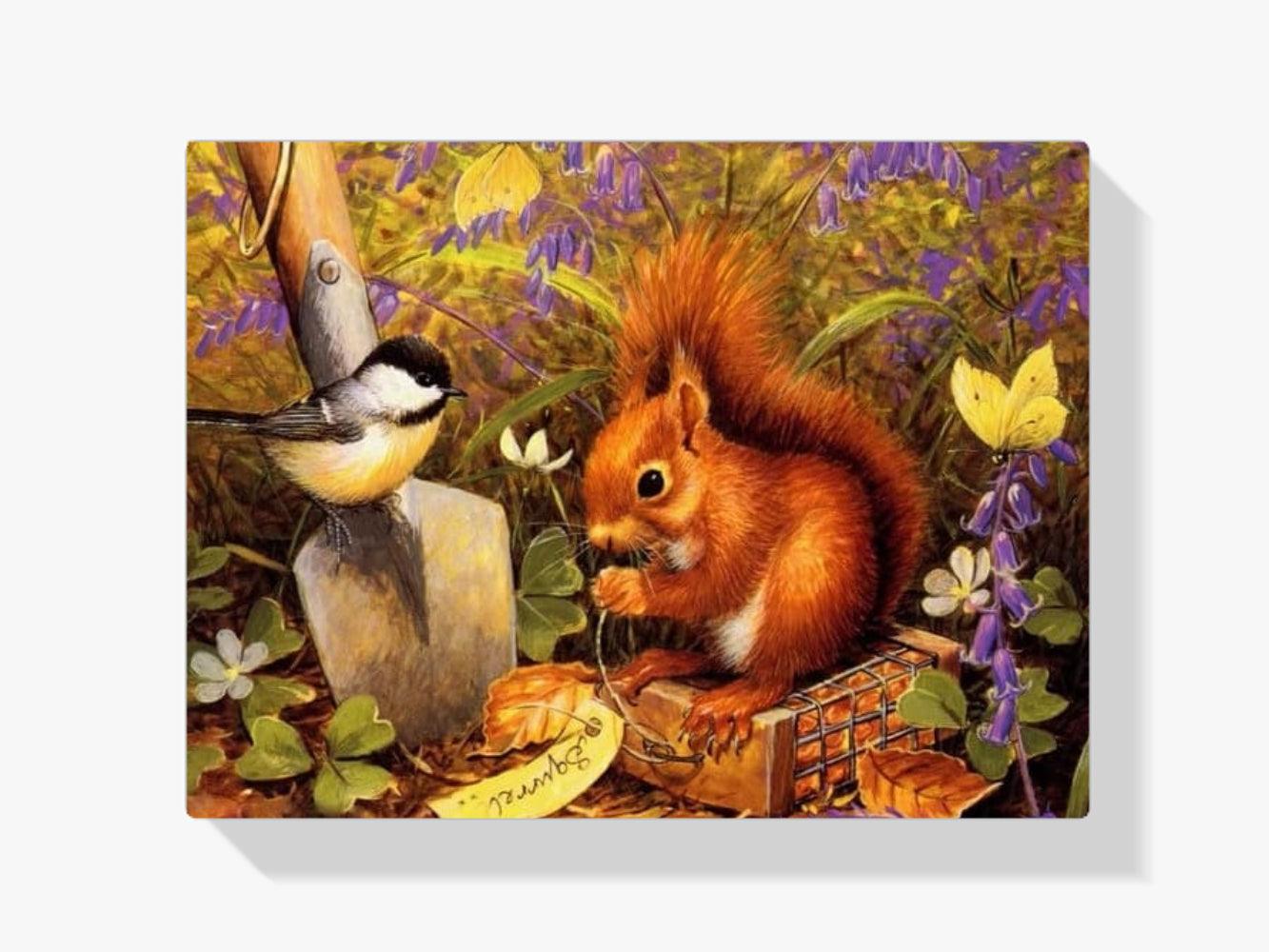 Diamantmaling Egern med Fugl - SEOS Shop ®