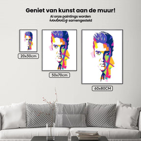 Diamantmaleri Elvis Presley abstrakt - SEOS Shop ®
