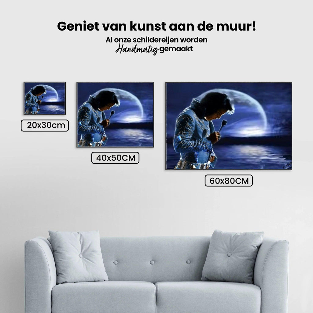 Diamantmaleri Elvis Presley om aftenen - SEOS Shop ®