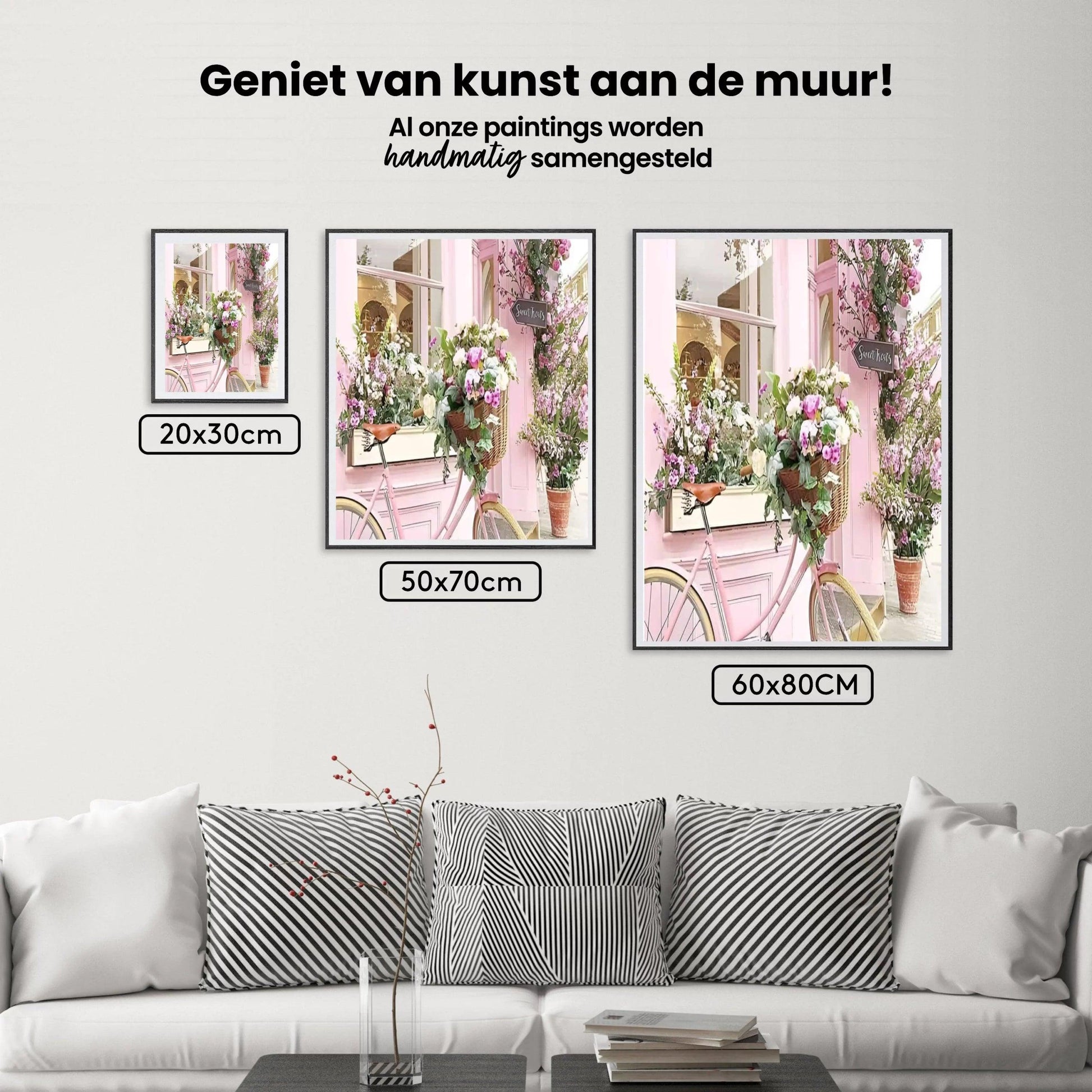 Diamantmaling på cykel i blomsterbutik - SEOS Shop ®