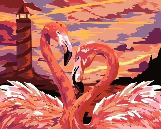 Diamantmaling - Flamingo Liebespaar - SOS®