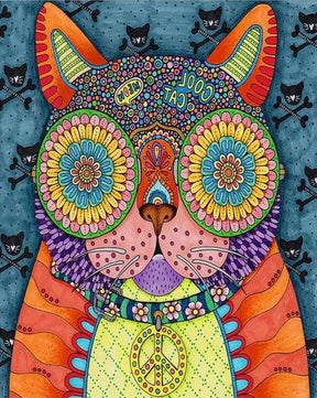 Diamantmaleri - Funky Cool Kat - SEOS Shop ®