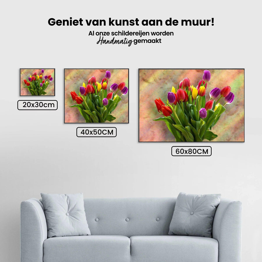 Diamantmaling Farvede Tulipaner - SEOS Shop ®