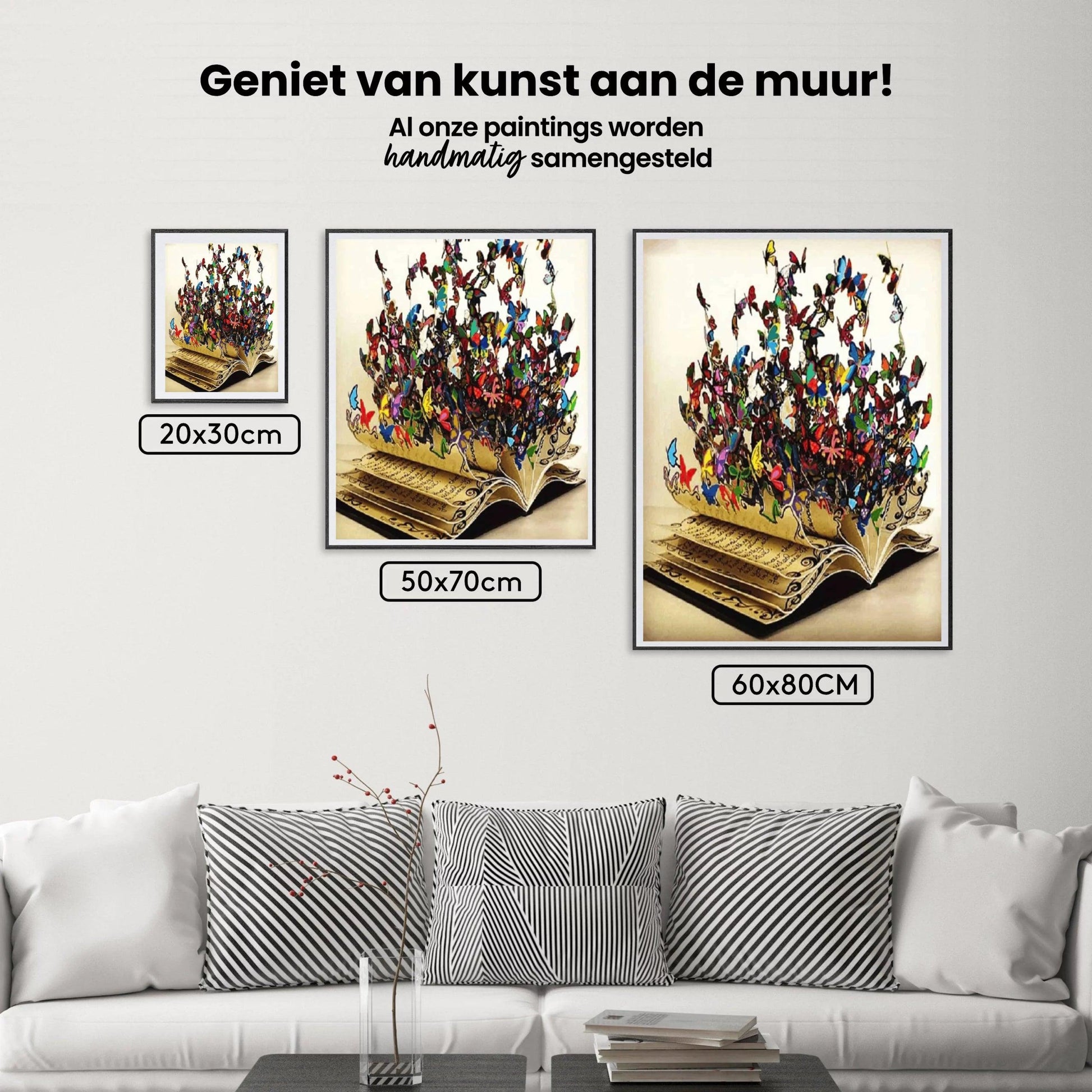 Diamantmaling Farvede Sommerfugle i en Bog – SEOS Shop ®