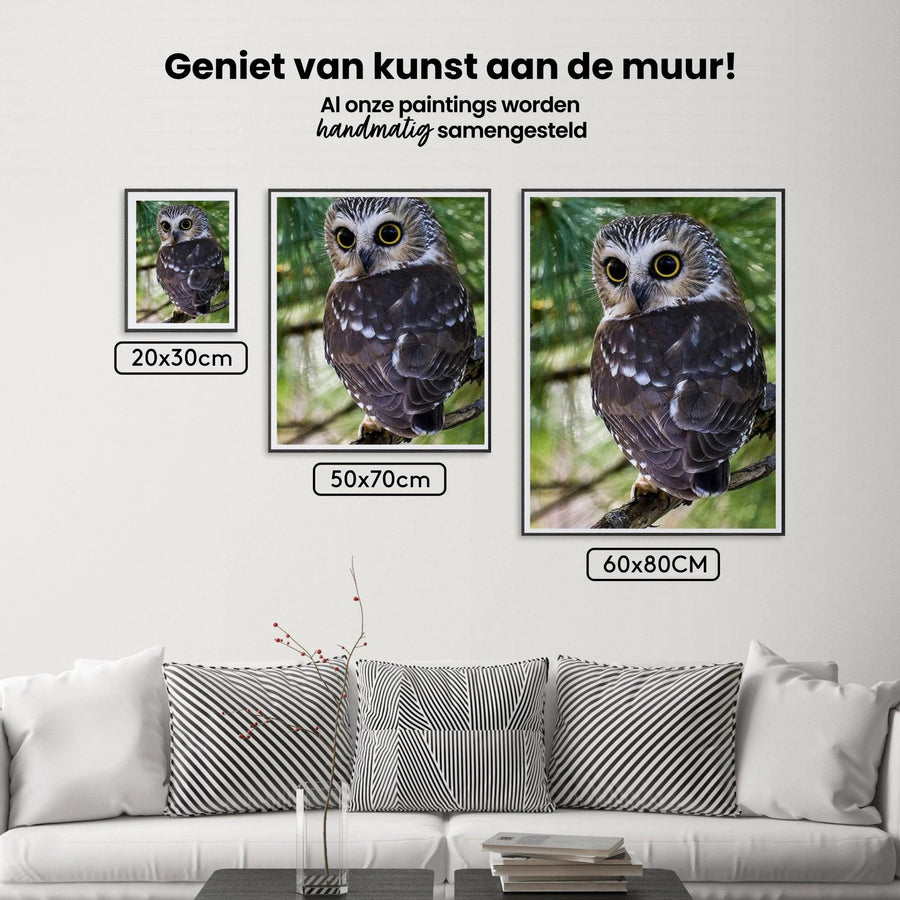 Diamantmaleri Gule Øjne Ugle - SEOS Shop ®