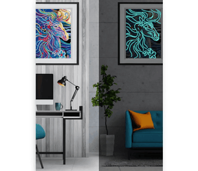 Diamantmaling Lyser i Mørket - Hest - SEOS Shop ®