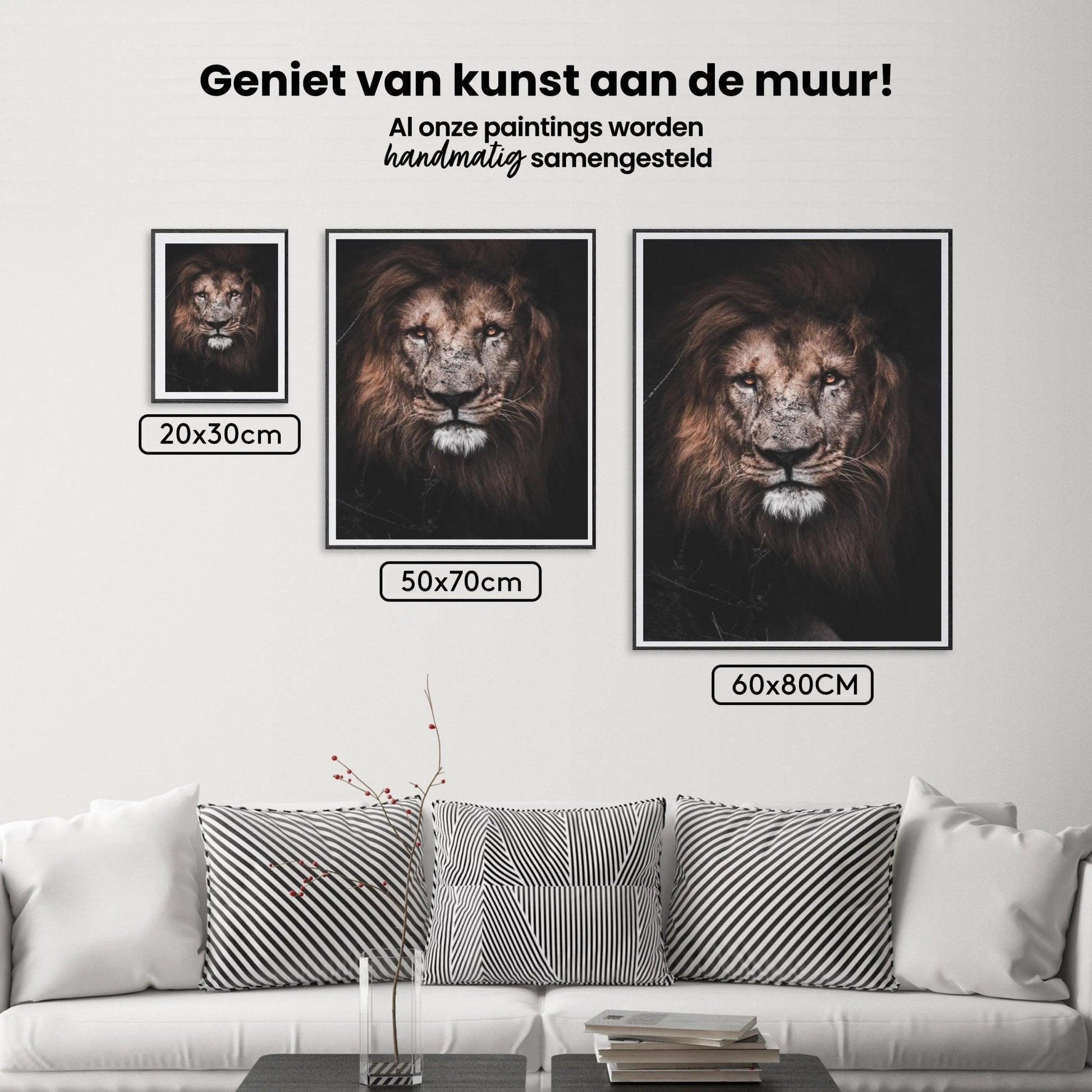 Diamantmaling Stor Løve - SEOS Shop ®