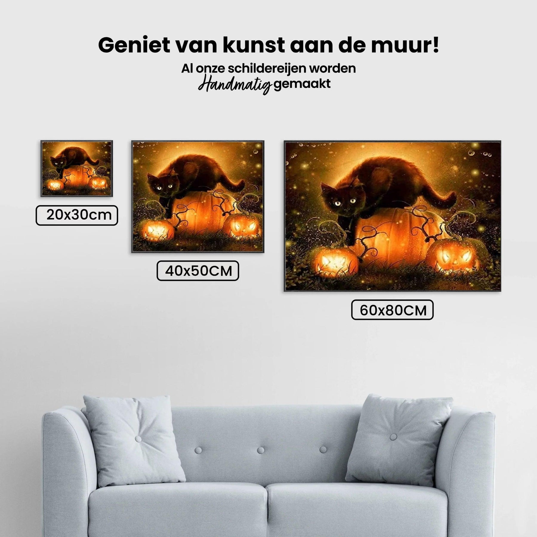Diamantmaling Halloween Kat - SEOS Shop ®
