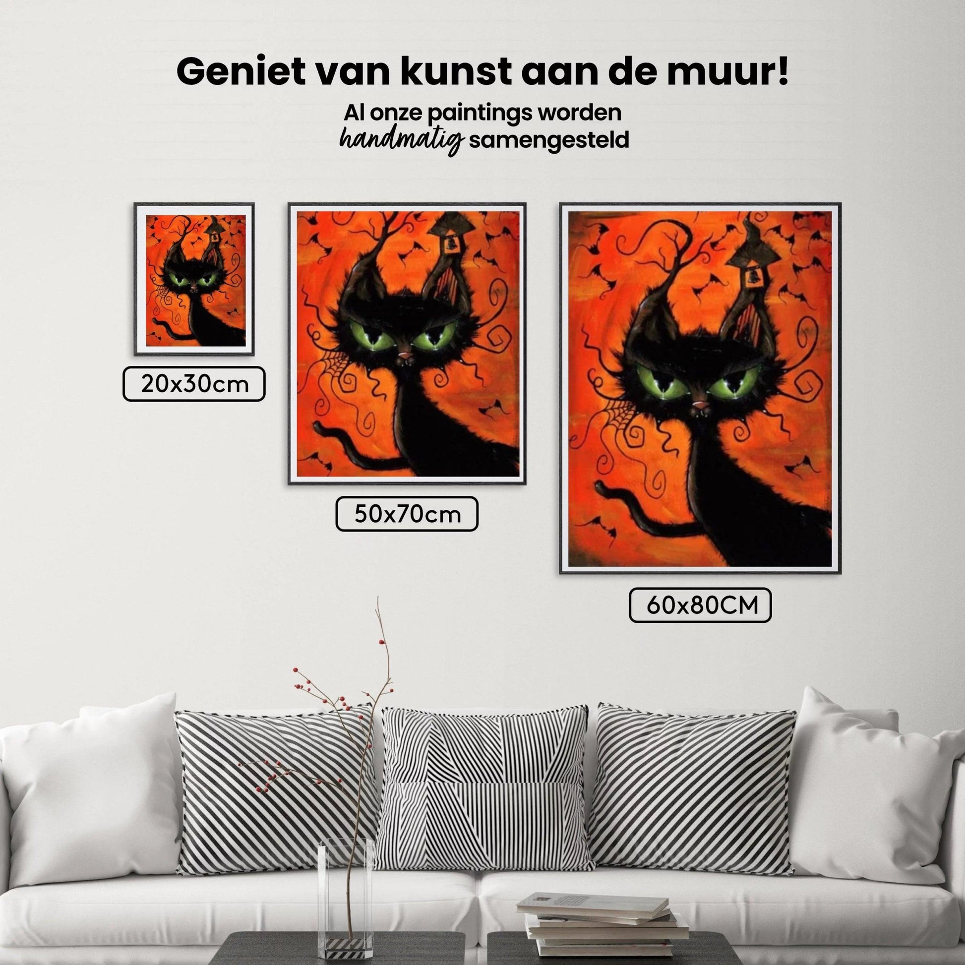 Diamantmaling Halloween Kat - SEOS Shop ®
