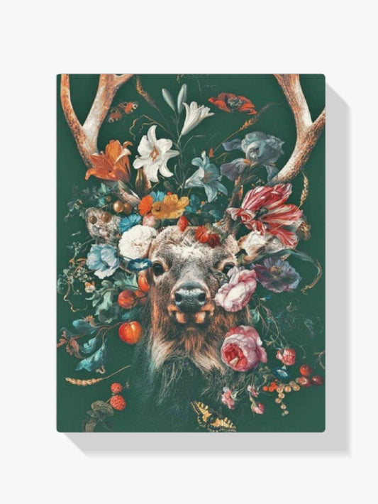 Diamantmaling Hjort med Blomster - SEOS Shop ®
