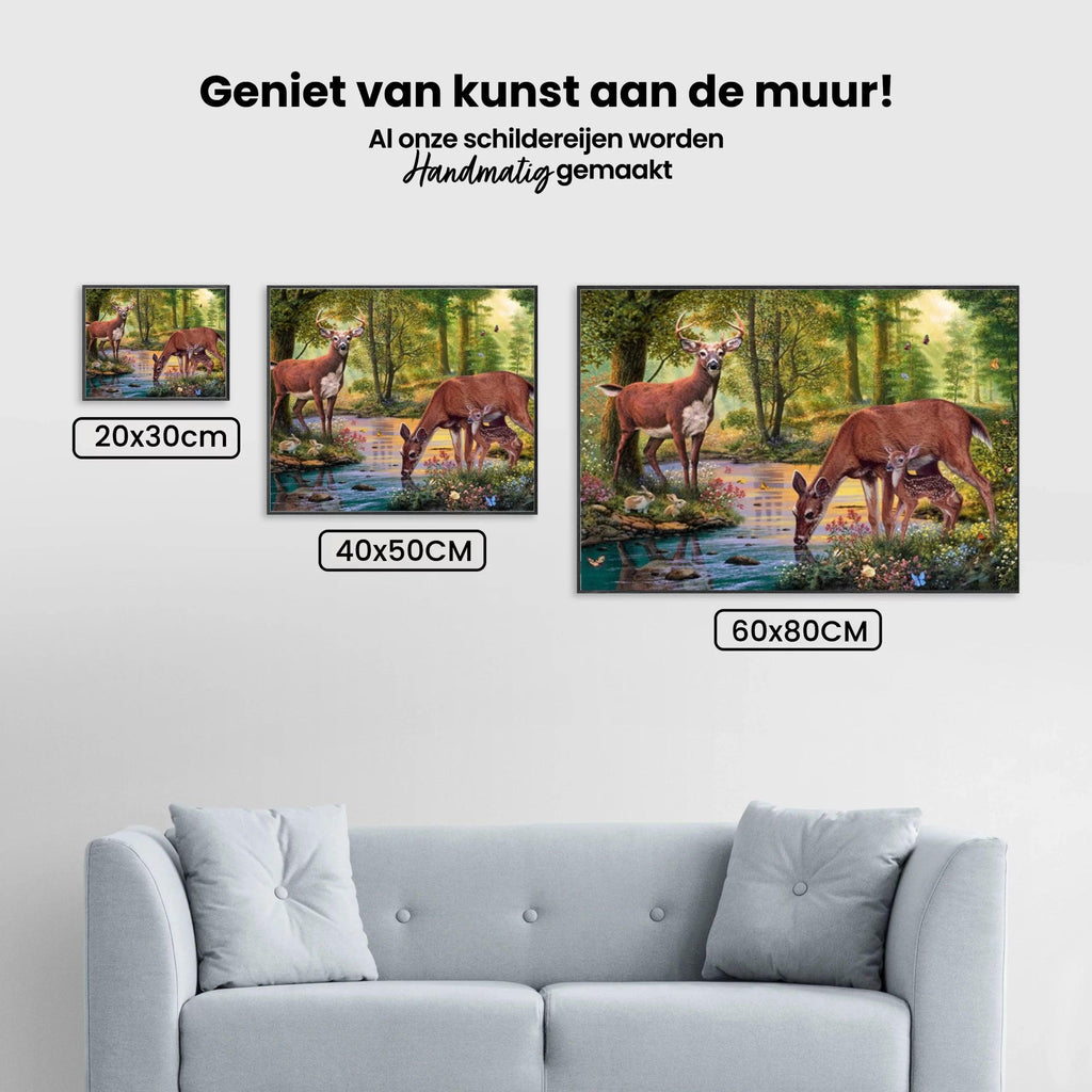 Diamantmaling Hjort Drikkevand - SEOS Shop ®