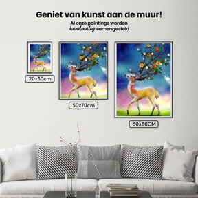 Diamantmaling Hjorte og Blomsterhorn - SEOS Shop ®