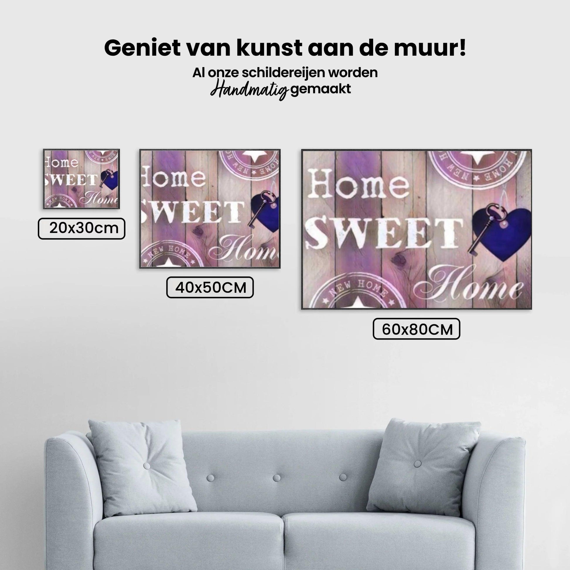 Diamantmaleri Hjem Kære Hjem Lyserød – SEOS Shop ®