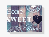 Diamantmaleri Home Sweet Home blå lilla – SEOS Shop ® 