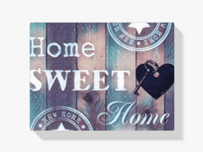 Diamantmaleri Home Sweet Home blå lilla – SEOS Shop ® 