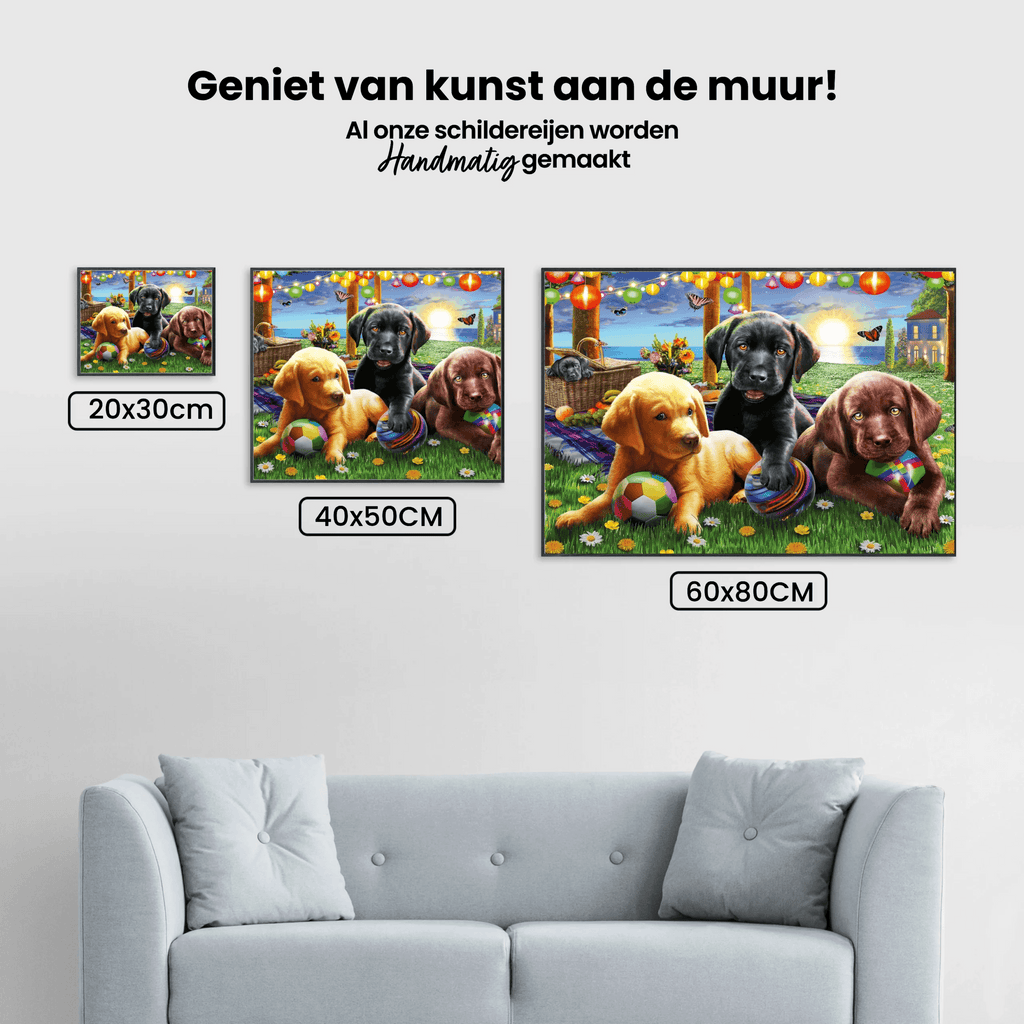 Diamantmaling Hunde Leger - SEOS Shop ®