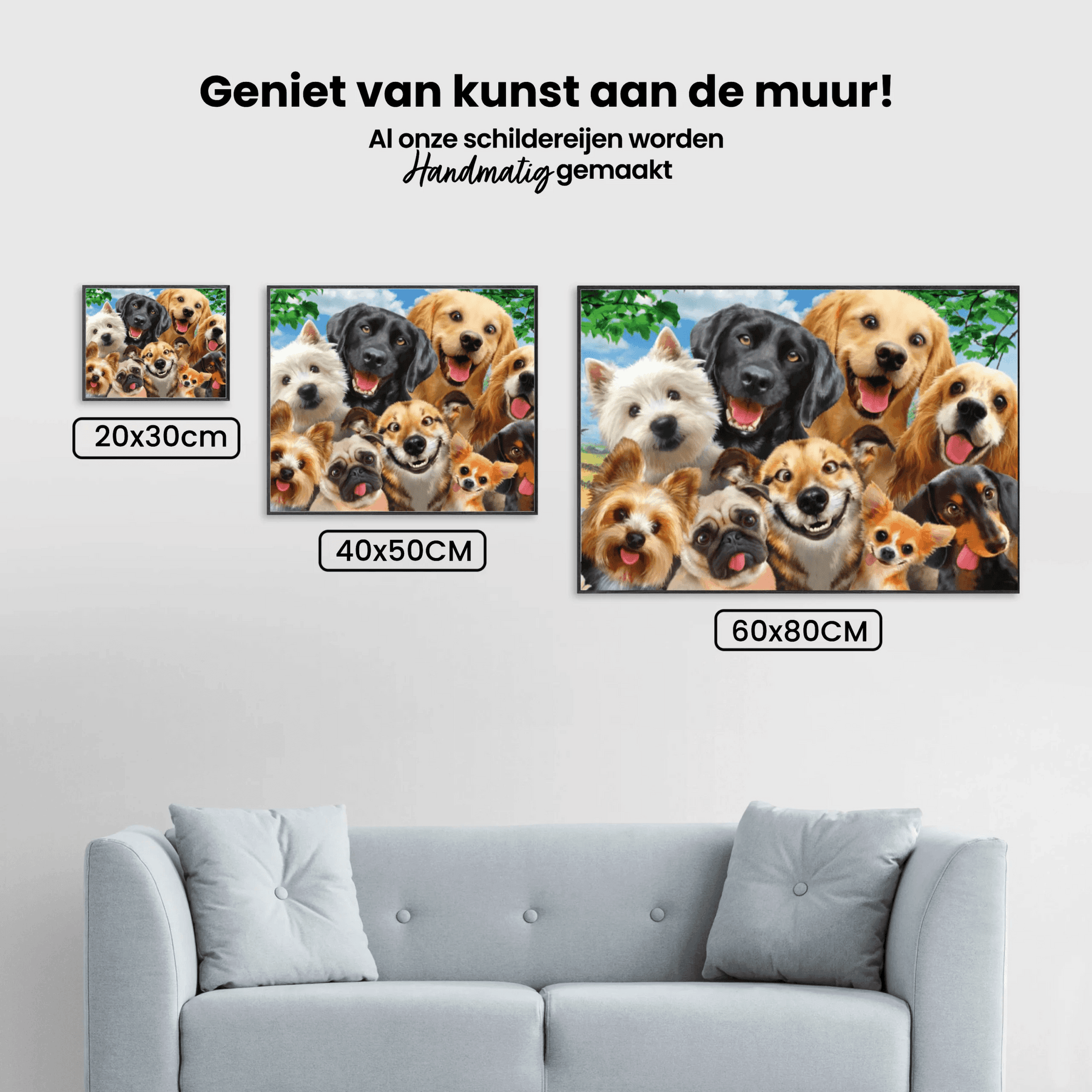 Diamantmaling Hunde Viser Tunge - SEOS Shop ®