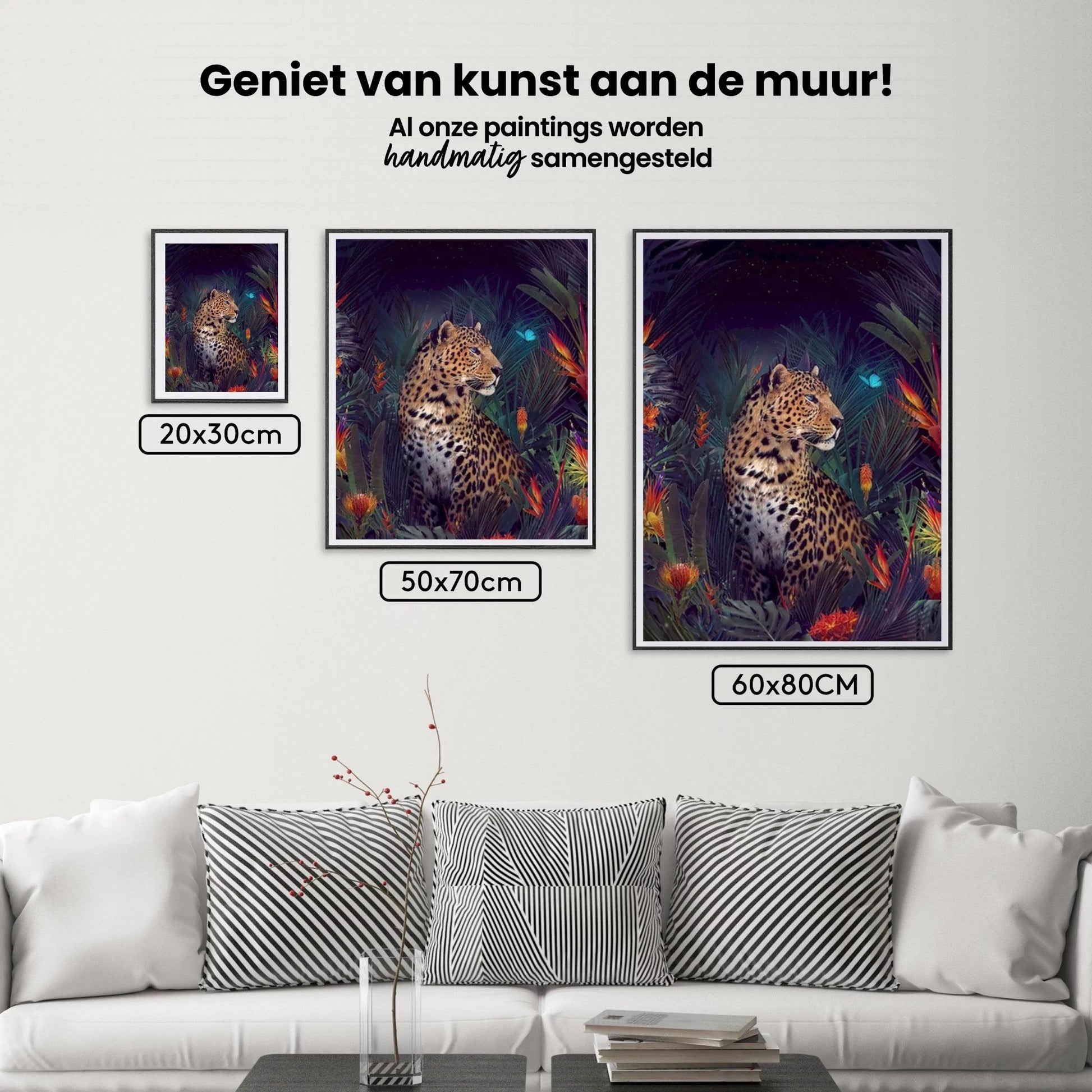 Diamantmaling Gepard med Sommerfugl - SEOS Shop ®