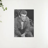 Diamantmaleri James Dean sort-hvid - SEOS Shop ®