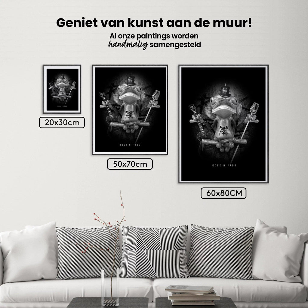 Diamantmaling Kamæleon Sort og Hvid – SEOS Shop ®