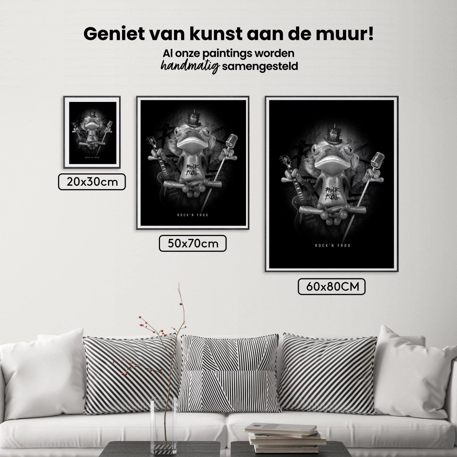 Diamantmaling Kamæleon Sort og Hvid – SEOS Shop ®