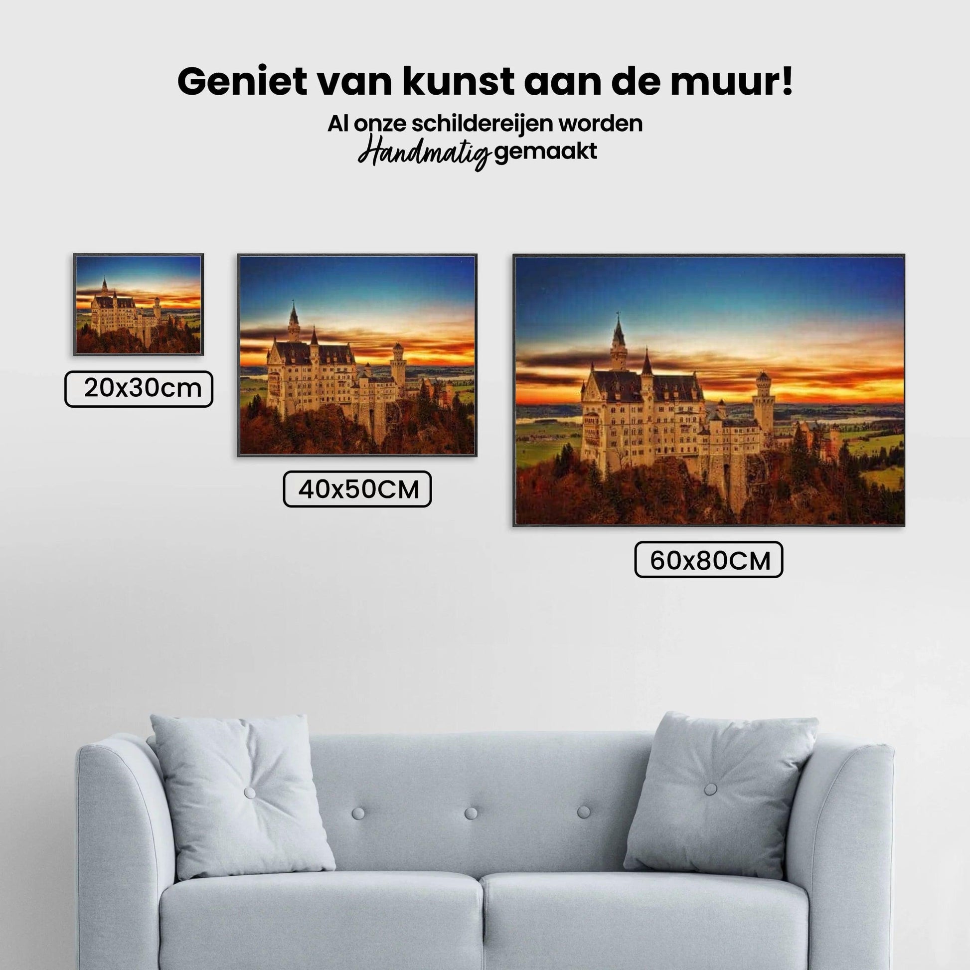 Diamantmaling Slot med Solnedgang – SEOS Shop ®