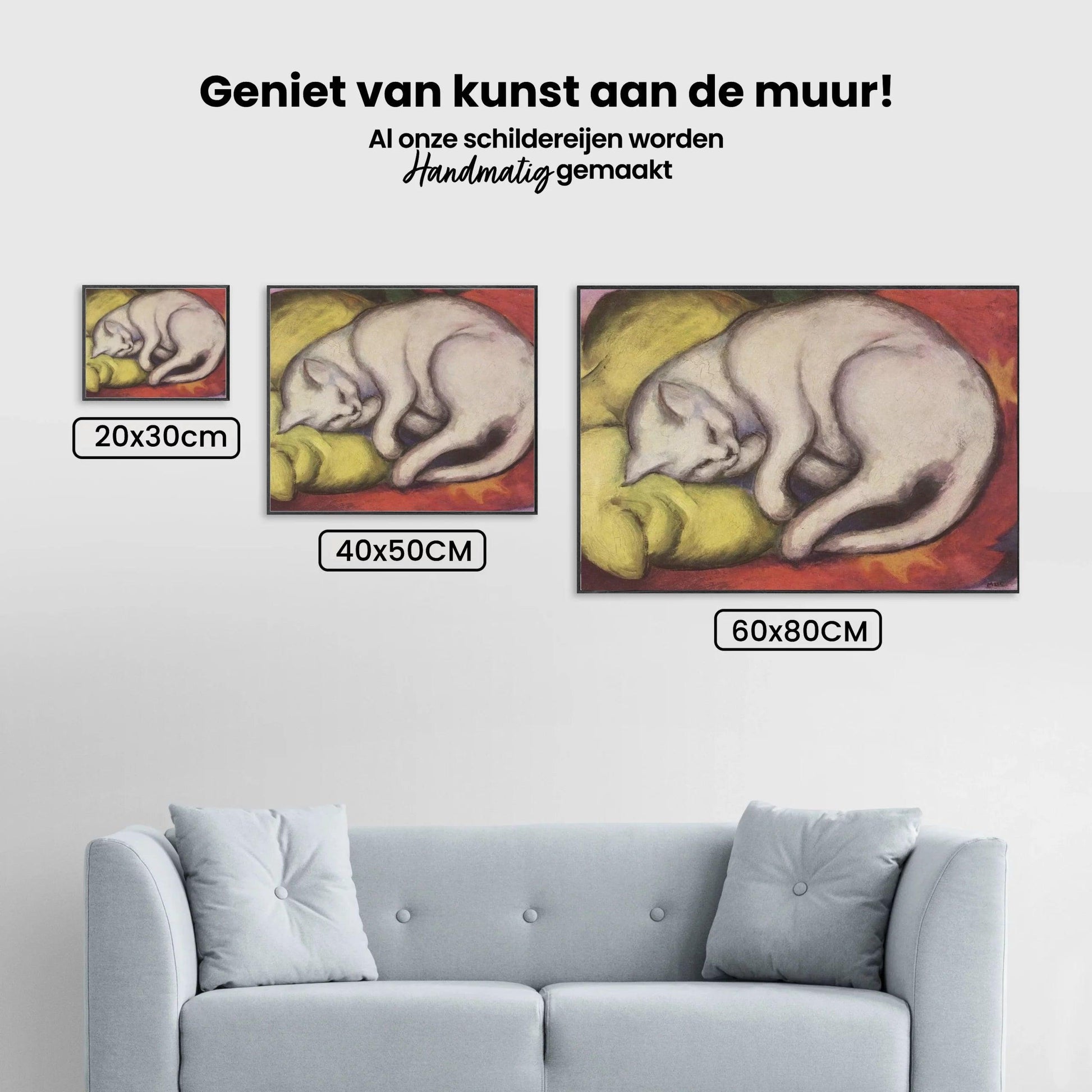 Diamantmaling - Kat på en gul pude - SEOS®