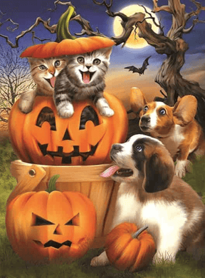 Diamantmaling Kat og Hund - SEOS Shop ®