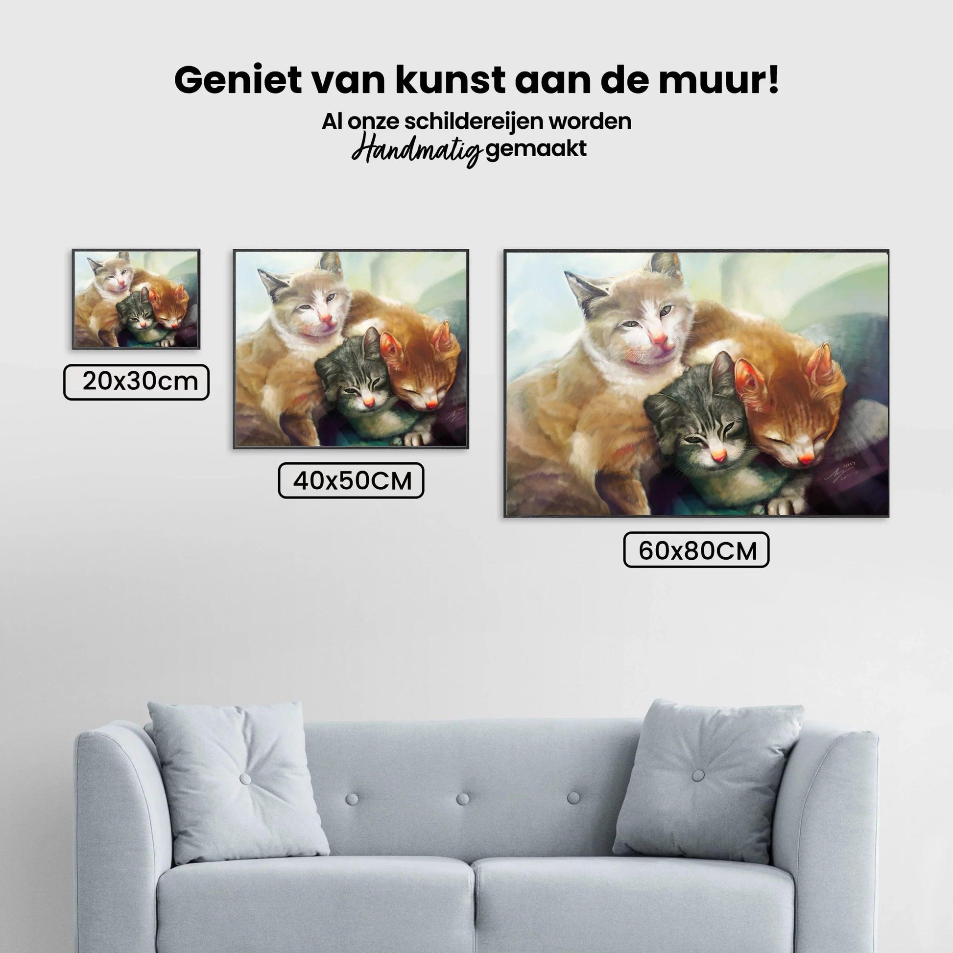 Diamantmaling Kattefamilie - SEOS Shop ®