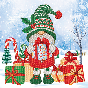 Diamantmaling julekort - sæt med 12 - inklusive kuverter