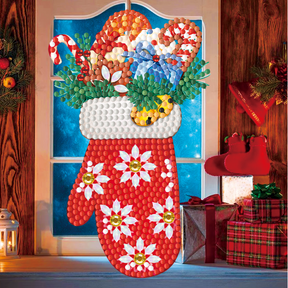 Diamantmaling julekort - sæt med 12 - inklusive kuverter