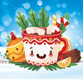 Diamantmaling julekort - sæt med 12 - inklusive kuverter