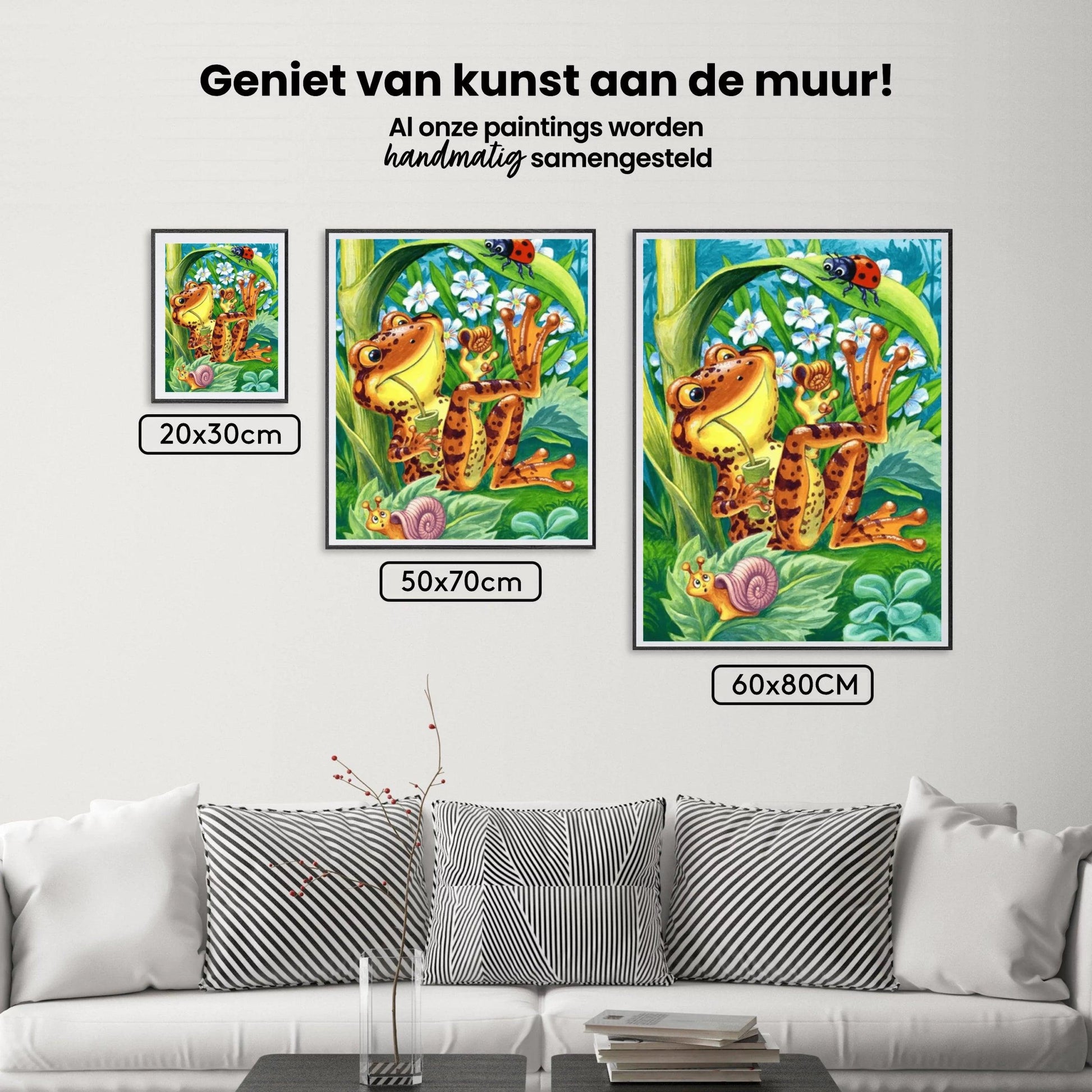 Diamantmaling Frø med Mariehøne - SEOS Shop ®