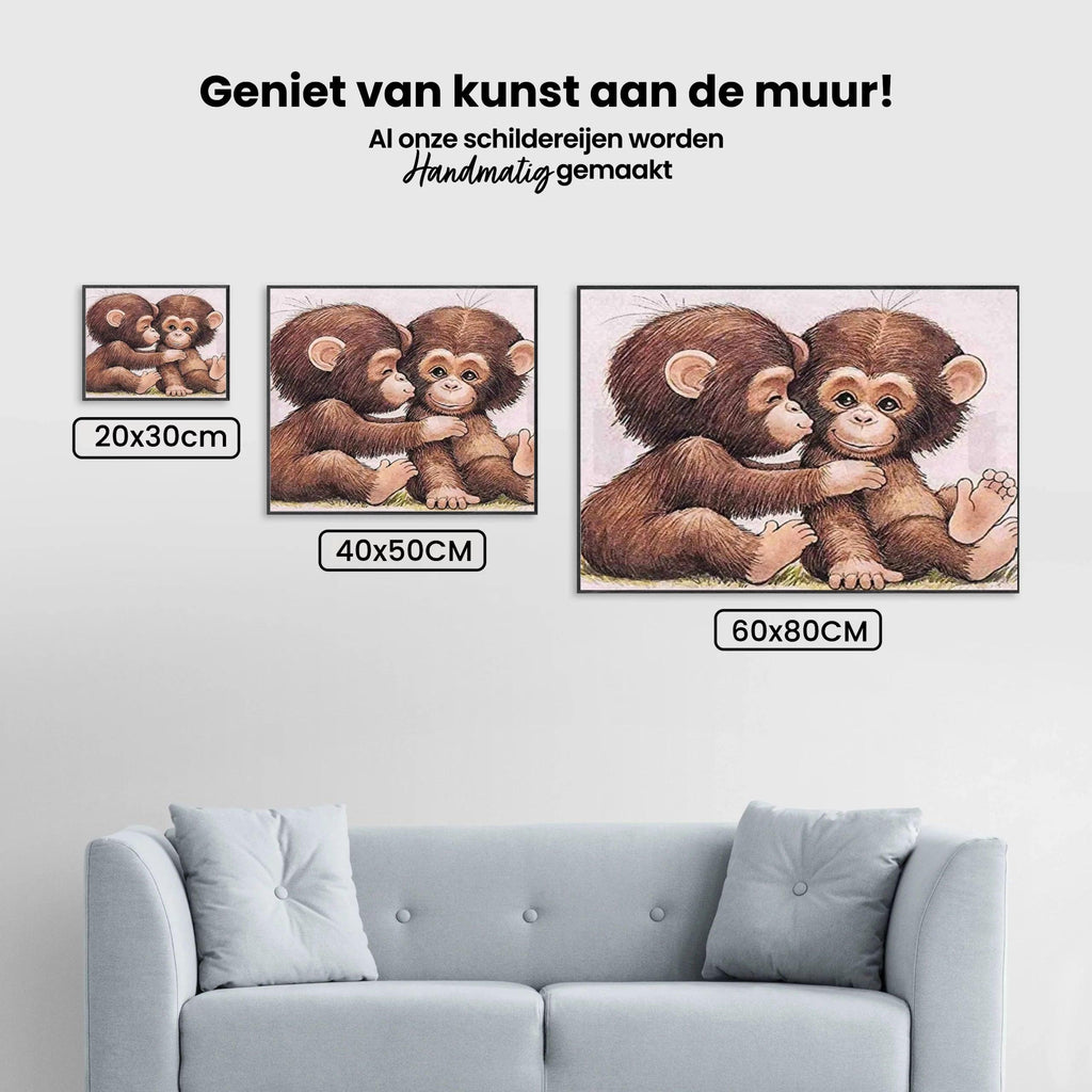 Diamantmaling Små aber – SEOS Shop ®