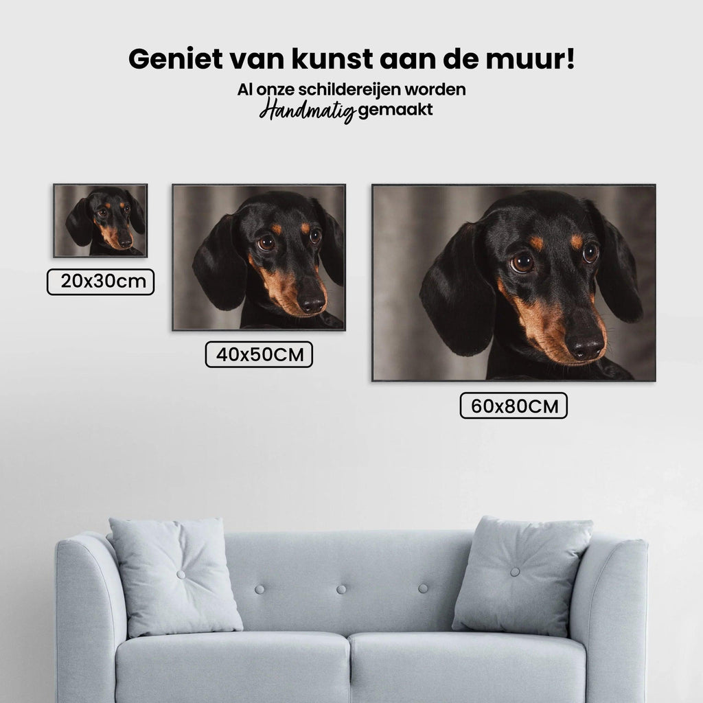 Diamantmaling Lille Gravhund - SEOS Shop ®