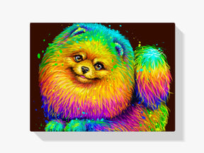 Diamantmaleri Farverig Pomeranian - SEOS Shop ®