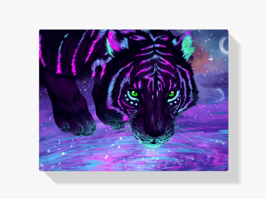 Diamantmaleri Farverig Tiger - SEOS Shop ®